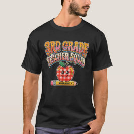 3年生担任チームチェック柄アップル Tシャツ