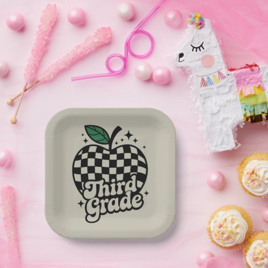 3年生担任 学校に戻る ペーパープレート (パーティー)