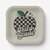 3年生担任 学校に戻る ペーパープレート (正面)