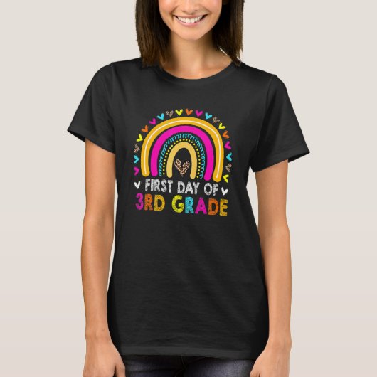 3年生新学期レオパード・ライの初日 Tシャツ (正面)