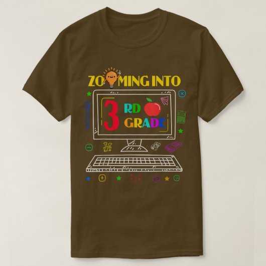 3年生新学期Virtual Onliへのズーム Tシャツ (デザイン正面)
