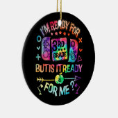 3年生絞り染め新学期Hello Tの準備完了 セラミックオーナメント (右)