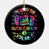 3年生絞り染め新学期Hello Tの準備完了 セラミックオーナメント (裏面)