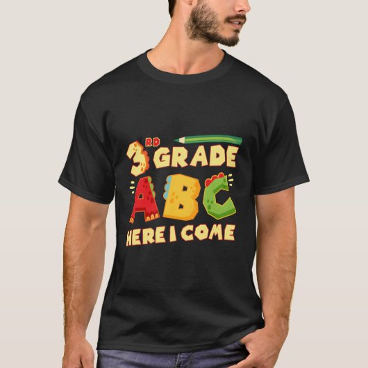 3年生Abc新学期初日 Tシャツ (正面)