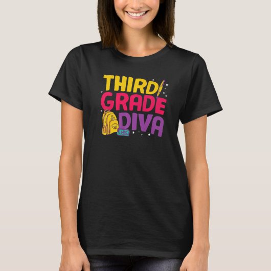 3年生Divaかわいい3年生 Tシャツ (正面)