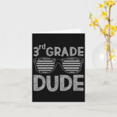 3年生Dude 3年生先生戻る カード (黄色い花)