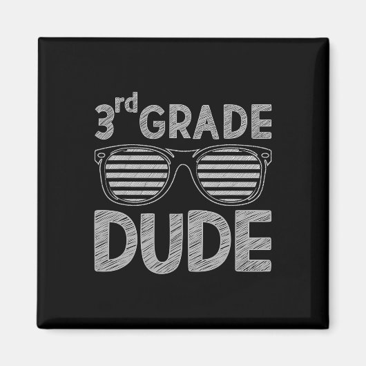 3年生Dude 3年生先生戻る マグネット (正面)