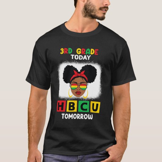 3年生Hbcu今日Hbcu明日の歴史的な黒C Tシャツ (正面)