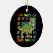 3年生T日レックス学校の100 セラミックオーナメント (右)