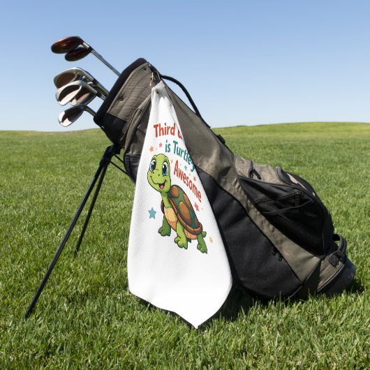 3年生Turtle-y 素晴らし 3年生Schに戻る ゴルフタオル (グリーン)