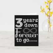 3年目を終えて可愛い3回目のアニー結婚ブに カード (黄色い花)