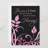 3年間の乳がん遺族パーティの招待状 招待状 (正面)