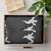 3幽霊ブラック&ホワイトお洒落ハローウィンパーティ 薄葉紙 (ギフト)