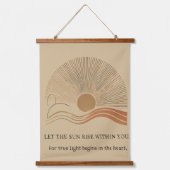 3幾何学太陽の木製の壁のタペストリーのセット 吊り下げ型タペストリー (正面2)