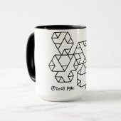 3度頂点ギークマグホワイト マグカップ (正面左)