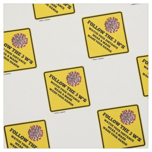 3後を追Wの時計の衣服マスク手洗いサイン ファブリック (見本)