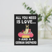 3必要なのは愛とドイツの羊飼い ポストカード (スタンド正面)