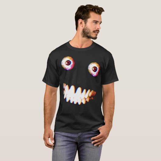 3怖いゲームマーキプライヤー怖い顔 Tシャツ (正面フル)