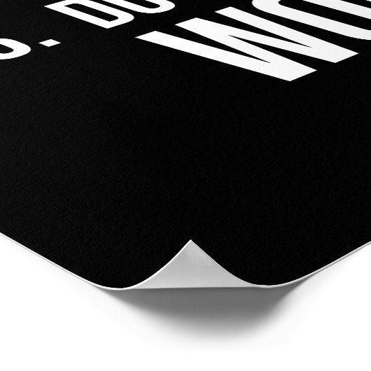 3成功のルール – 厳しい厳しいやる気を起こさせる ポスター (角)