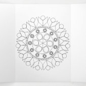 3折カード – マンダラブックレットからカラー 三つ折りカード (内部中)