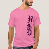 3文字でパーソナライズMonogram Purple Tシャツ (正面)