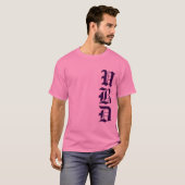 3文字でパーソナライズMonogram Purple Tシャツ (正面フル)