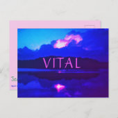 3新バイタル熱稲妻はがき ポストカード (正面/裏面)