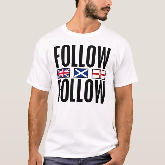 3旗を後を追って下さい Tシャツ (正面)