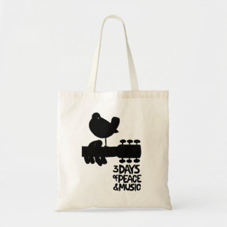 3日の平和および音楽woodstockのトートバック トートバッグ