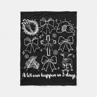 3日イースタークリスティでコケット多くのことを起こすことができる フリースブランケット