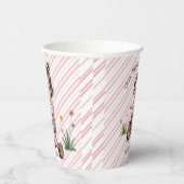 3日三輪車に乗った女の子の誕生日パーティー 紙コップ (右)