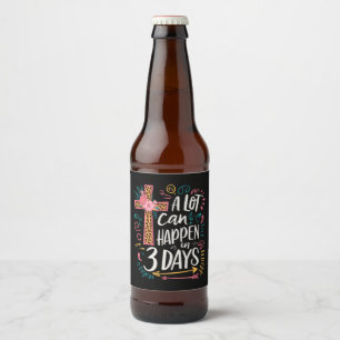 3日間でいろいろなことが起こる イエス イースター ビールラベル