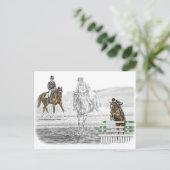 3日間のイベント馬の複合訓練 ポストカード (スタンド正面)