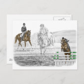 3日間のイベント馬の複合訓練 ポストカード (正面/裏面)