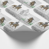 3日間のイベント馬の複合訓練 ラッピングペーパー (角)