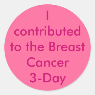 3日間のドナーステッカー ラウンドシール