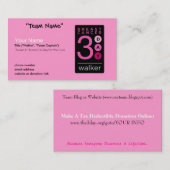 3日間の名刺 名刺 (正面/裏面)