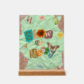 3時に震えが止まらない時に握って アクリルサイン (正面)