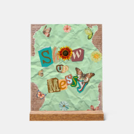 3時に震えが止まらない時に握って アクリルサイン