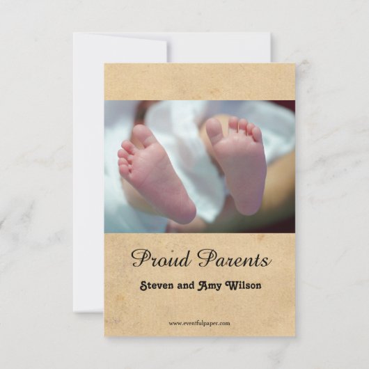 3時間365日の誕生のお知らせ（クリスマス·プレゼント） 招待状 (裏面)