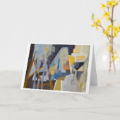 3時Rue du Faubourg Saint Honore、パリのマネキン カード (黄色い花)