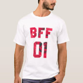 3最高のの花の友だち – BFF 01 Tシャツ (正面)