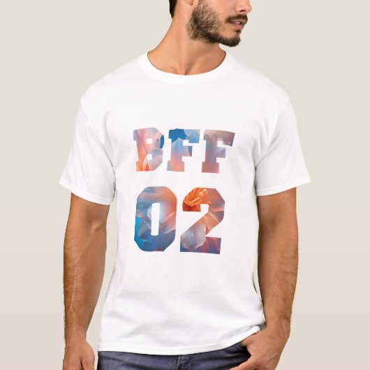 3最高のの花の友だち – BFF 02 Tシャツ (正面)
