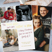 3最高のクリスマス妊娠のギフトファミリー4写真 箔シーズンカード