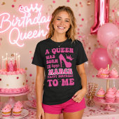 3月に女王が生まれた - スタイリッシュな誕生日ギフト Tシャツ