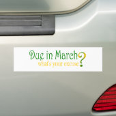 3月に当然 バンパーステッカー (車上)