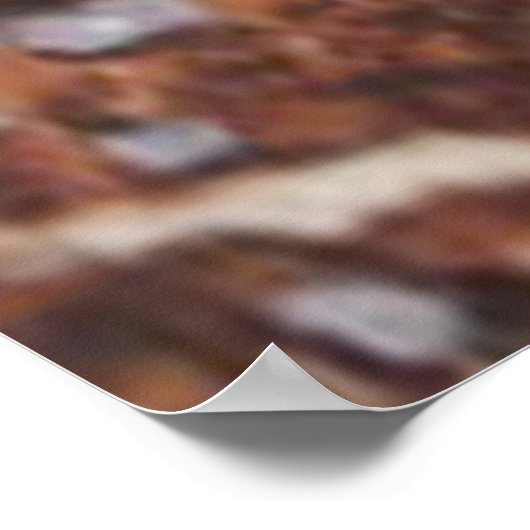 3月に耕す重い馬 ポスター (角)