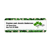 3月のテーマパーソナライズされた住所 ラベル (正面)