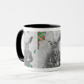 3月のノウサギのマグの3月のノウサギの芸術の不思議の国のマグ マグカップ (正面左)