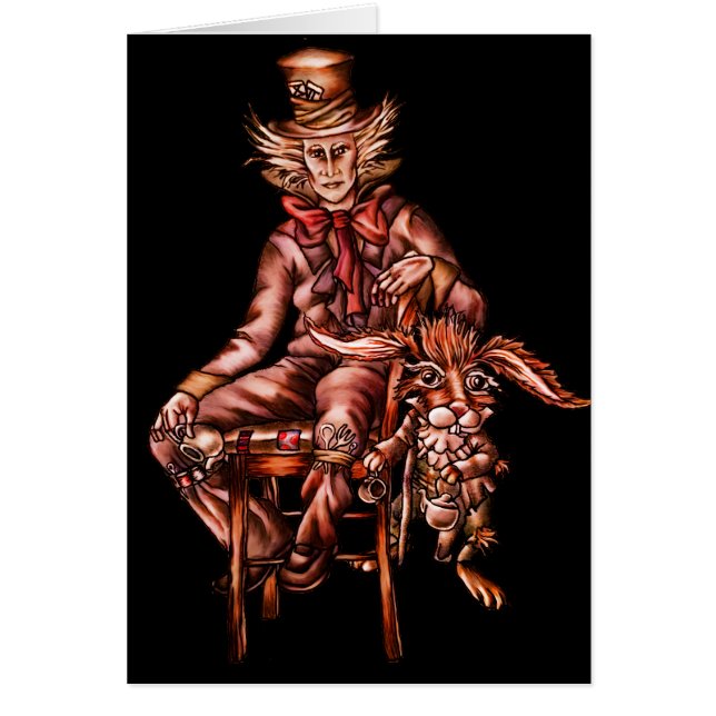 3月のノウサギを持つ帽子屋 (正面)